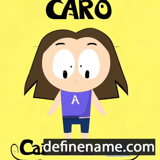 cartoon of the name Carô