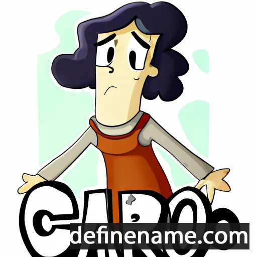 cartoon of the name Caro