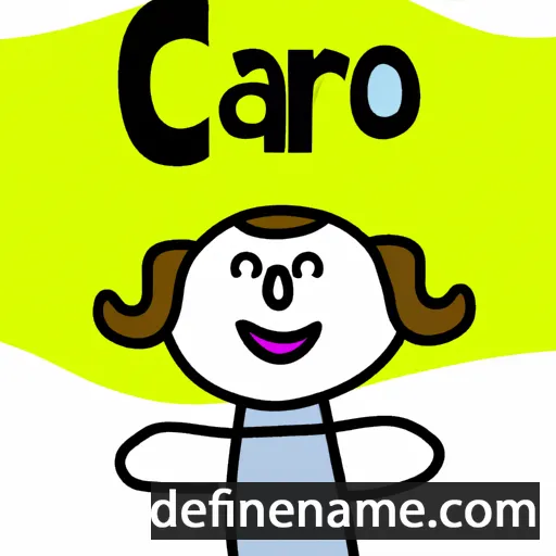 cartoon of the name Caro