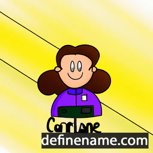 cartoon of the name Carolane