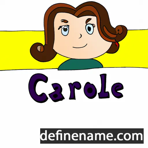 cartoon of the name Carolène