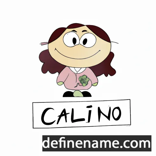 cartoon of the name Carolini