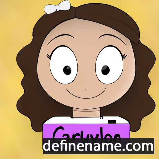 cartoon of the name Carolynn