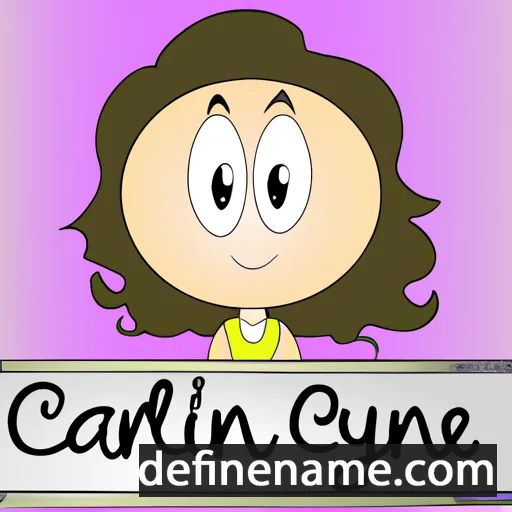 cartoon of the name Carolynne