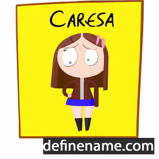 cartoon of the name Carressa