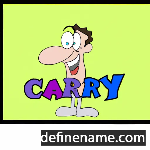 cartoon of the name Carrey