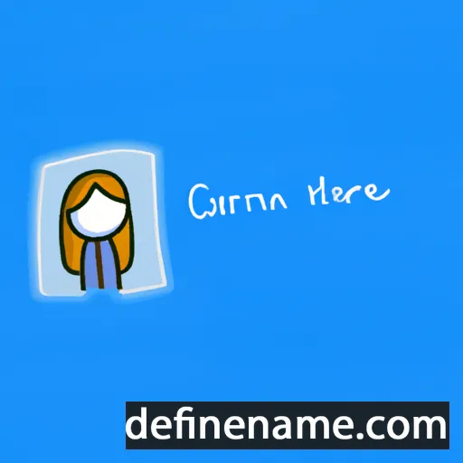 cartoon of the name Carrieann