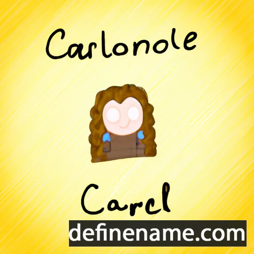 cartoon of the name Carroline