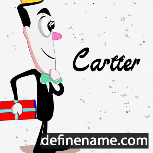 cartoon of the name Cartier