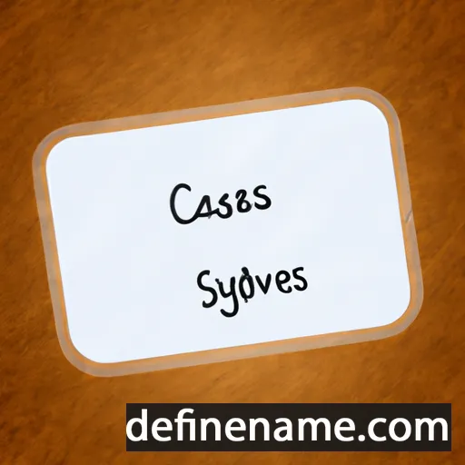 cartoon of the name Caryssa