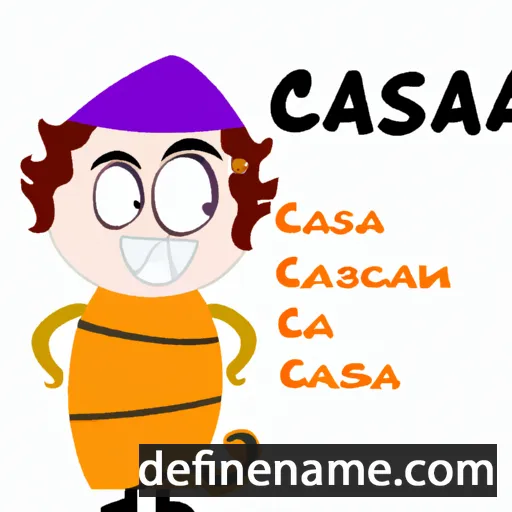 cartoon of the name Casarah