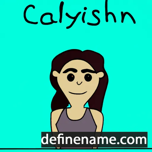 cartoon of the name Cashlyn