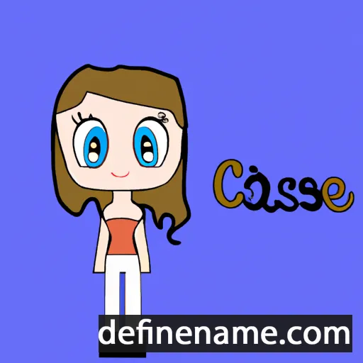 cartoon of the name Casie