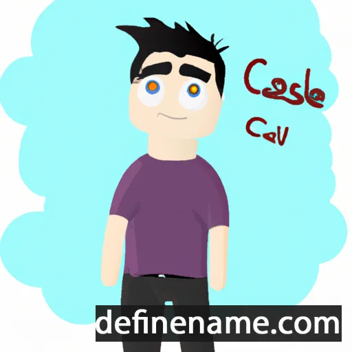 cartoon of the name Casiel