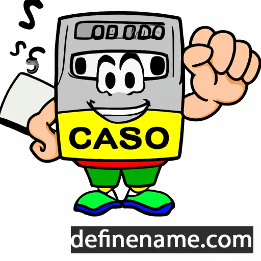 cartoon of the name Casio