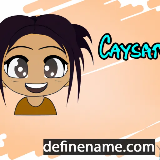 cartoon of the name Casiyah