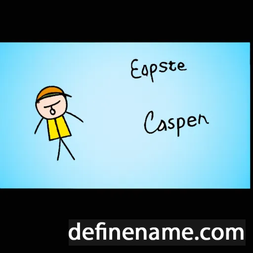 cartoon of the name Caspen