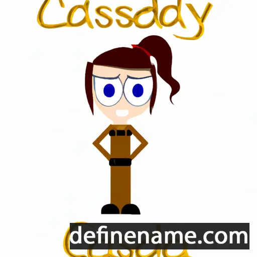 cartoon of the name Cassady