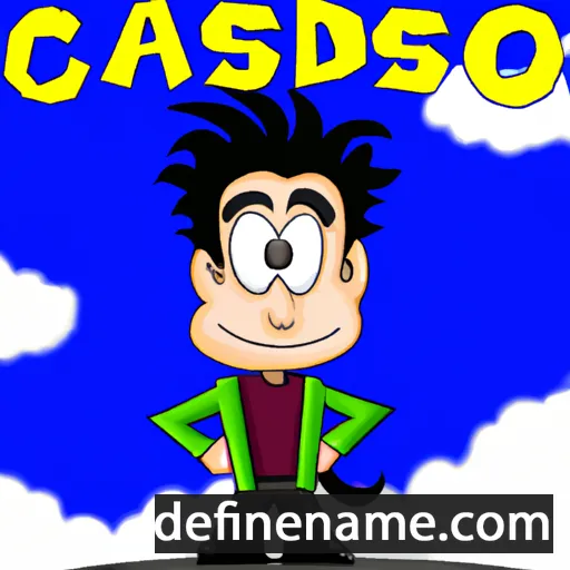 cartoon of the name Cassandro