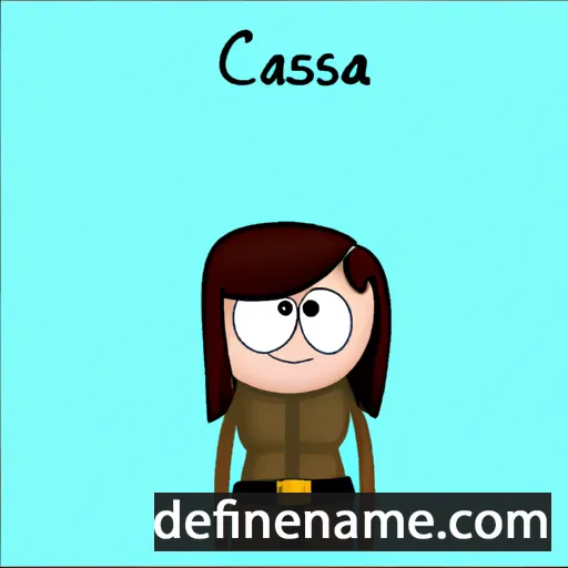 cartoon of the name Cassara