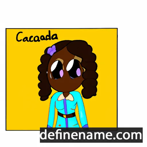 cartoon of the name Cassaundra