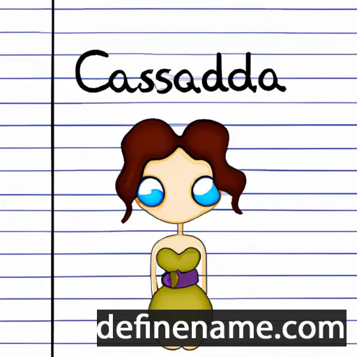 cartoon of the name Cassendra