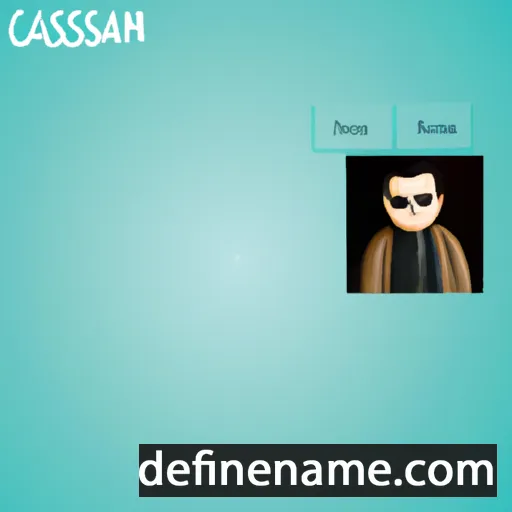 cartoon of the name Cassiaan