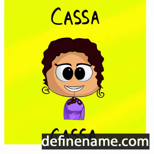 cartoon of the name Cassiana