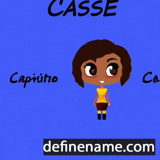 cartoon of the name Cassiane