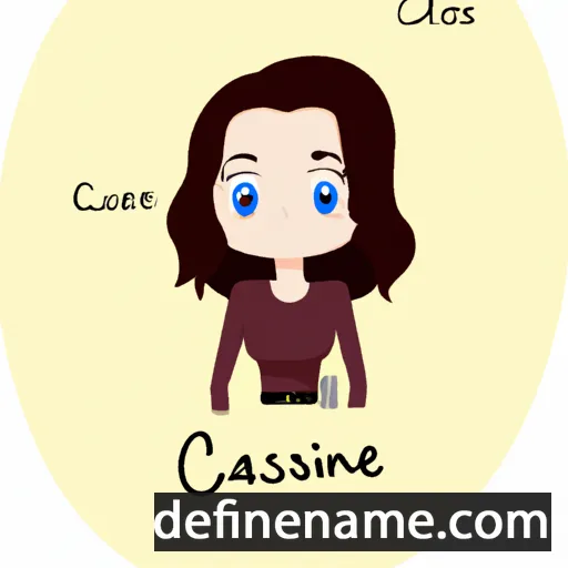 cartoon of the name Cassianne