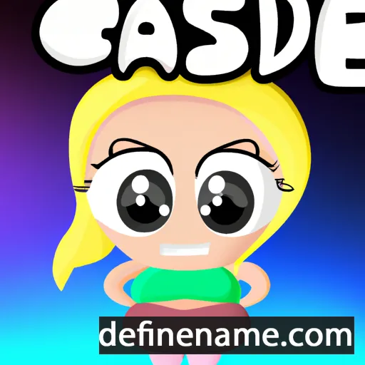 cartoon of the name Cassidee