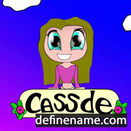 cartoon of the name Cassidie