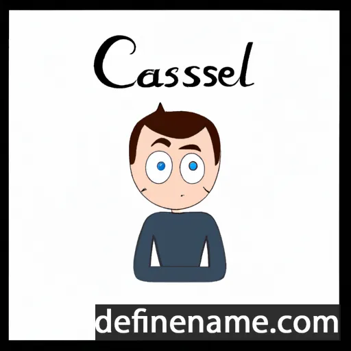 cartoon of the name Cassiël