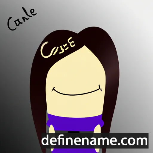 cartoon of the name Cassiele