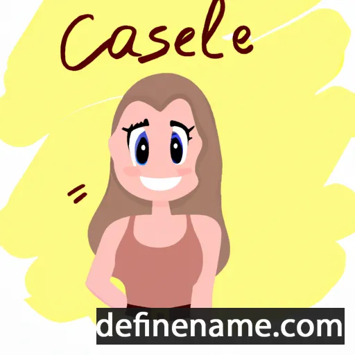 cartoon of the name Cassielle