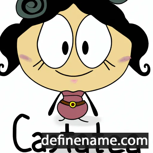 cartoon of the name Cassietta