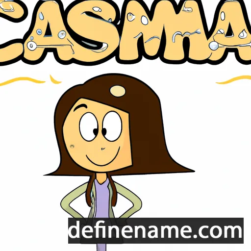 cartoon of the name Cassima