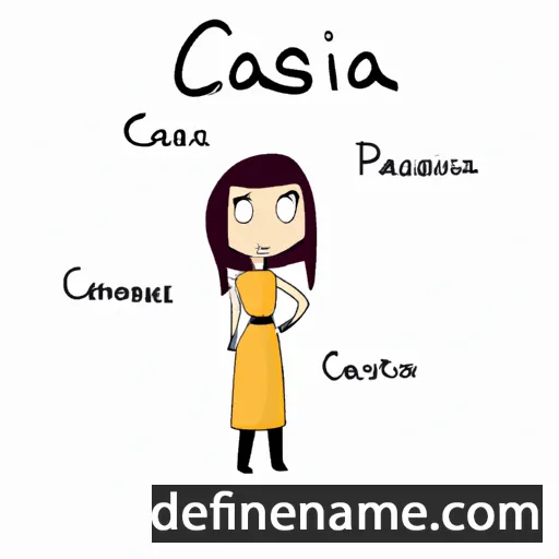 cartoon of the name Cassinia