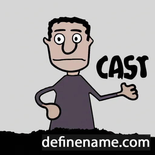 cartoon of the name Cast