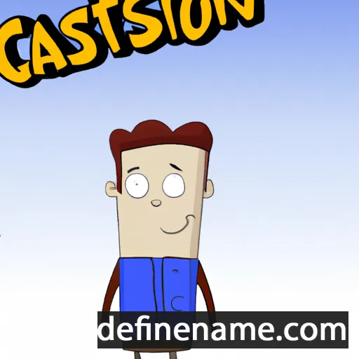 cartoon of the name Caston