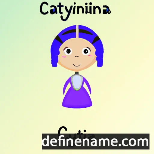 cartoon of the name Catalyna