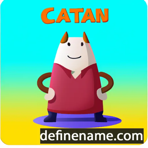 cartoon of the name Catan