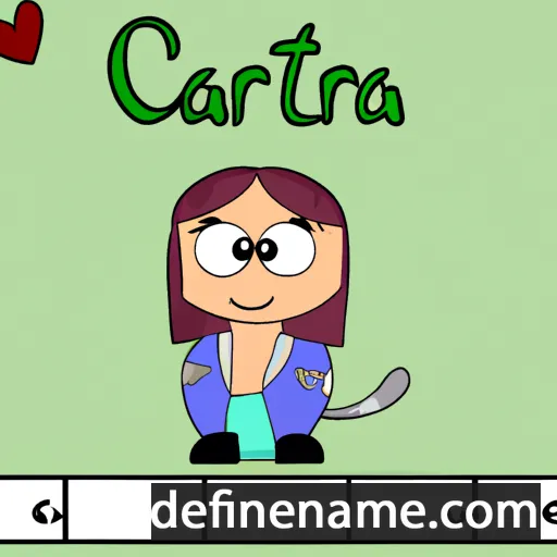 cartoon of the name Catera