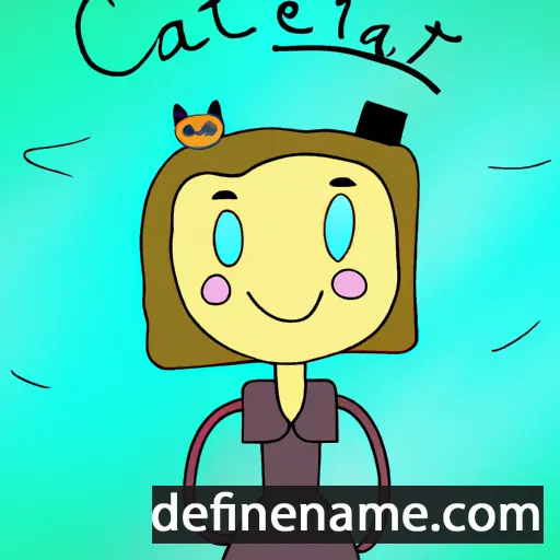 cartoon of the name Caterin