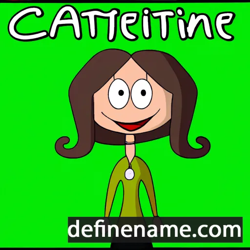 cartoon of the name Caterine