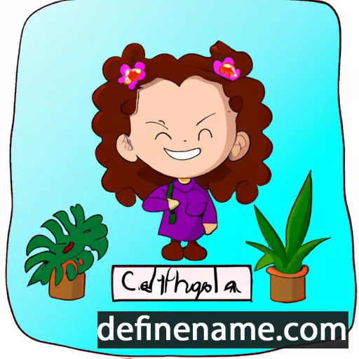 Cathaleya cartoon