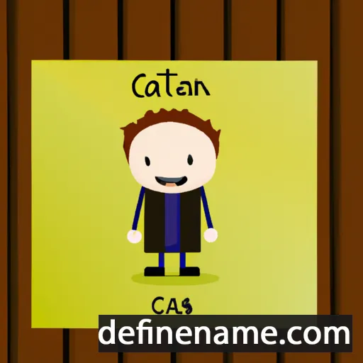 cartoon of the name Cathan