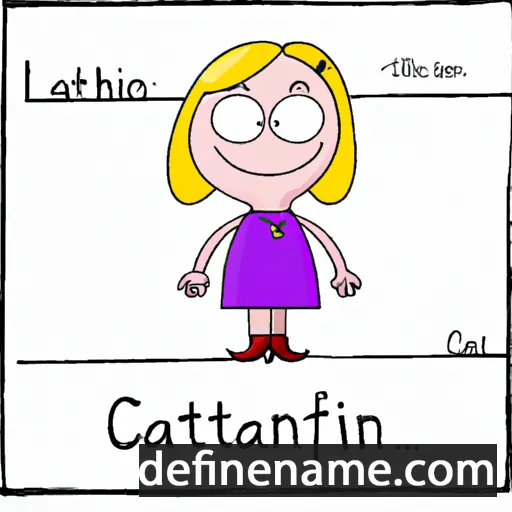 cartoon of the name Catharin