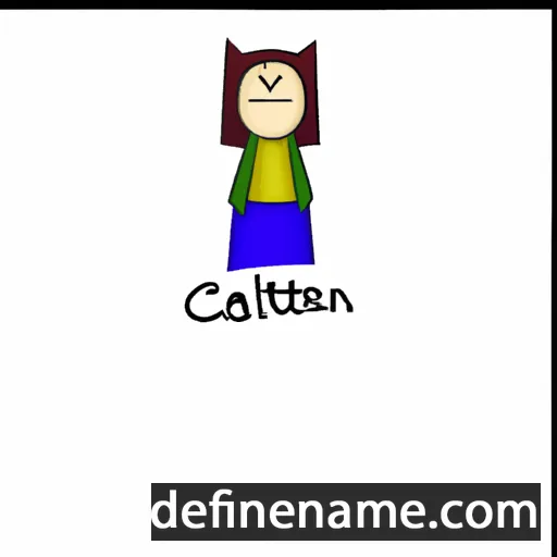 cartoon of the name Cathelan