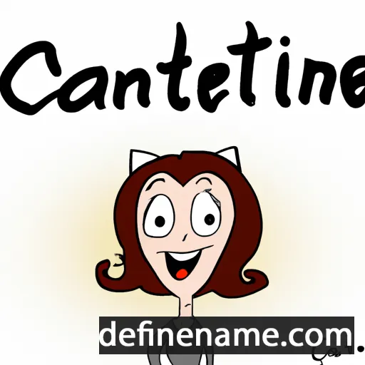 cartoon of the name Catherène